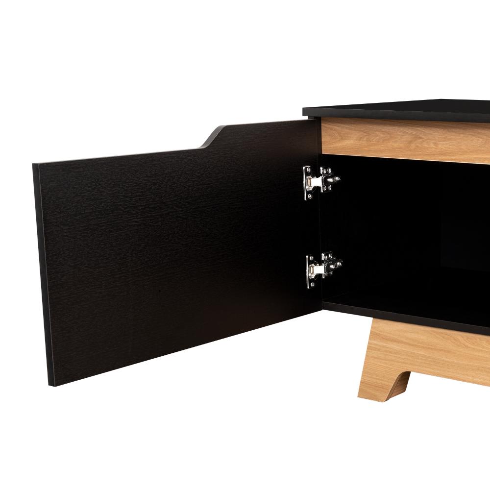 Mesa Para Tv Wedull Wengue Y Fresno Eupara Tv De 80"