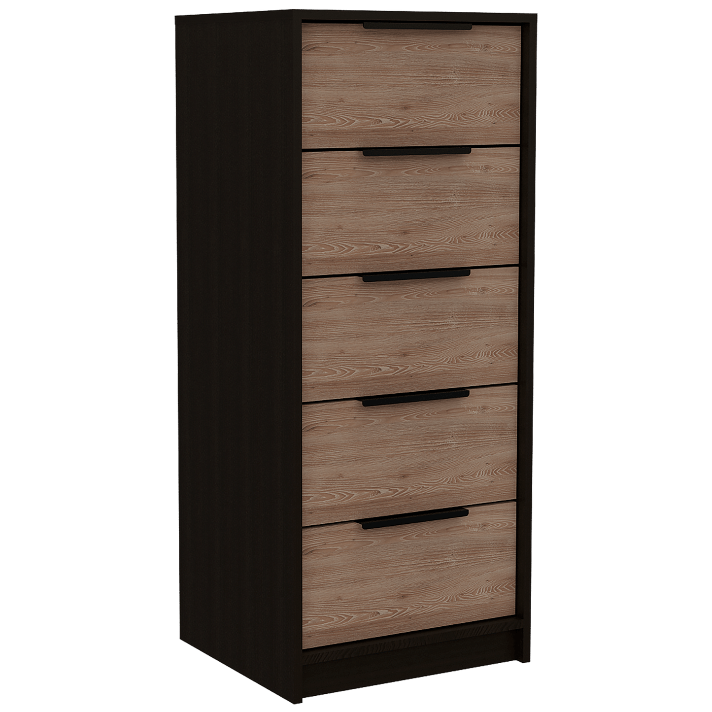 Mueble Comoda Ares 5 Cajones Wengue / Miel