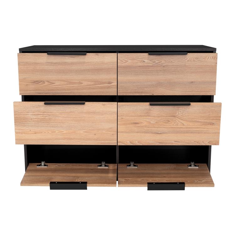 Comoda 4 Cajones Okria Wengue + Miel