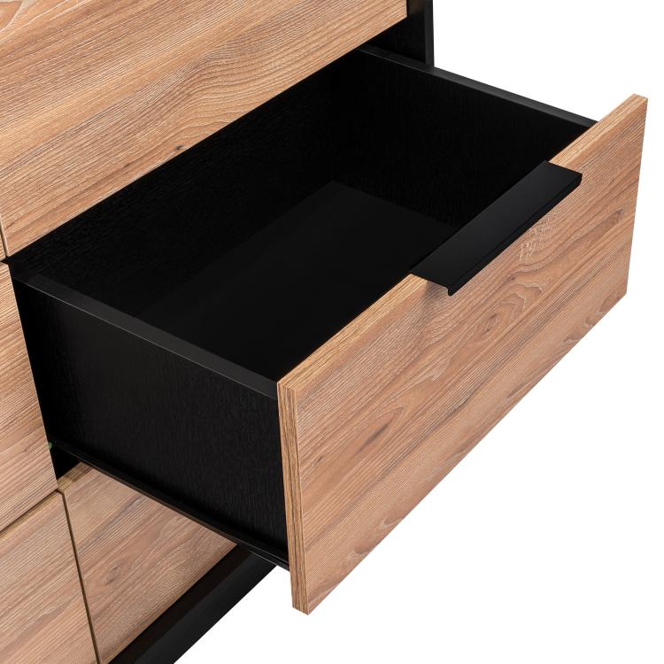 Comoda 4 Cajones Okria Wengue + Miel