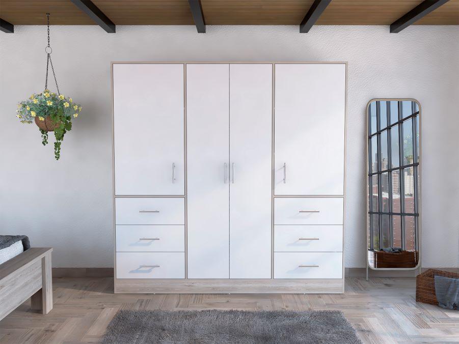 Closet Cooper Ceniza Y Blanco