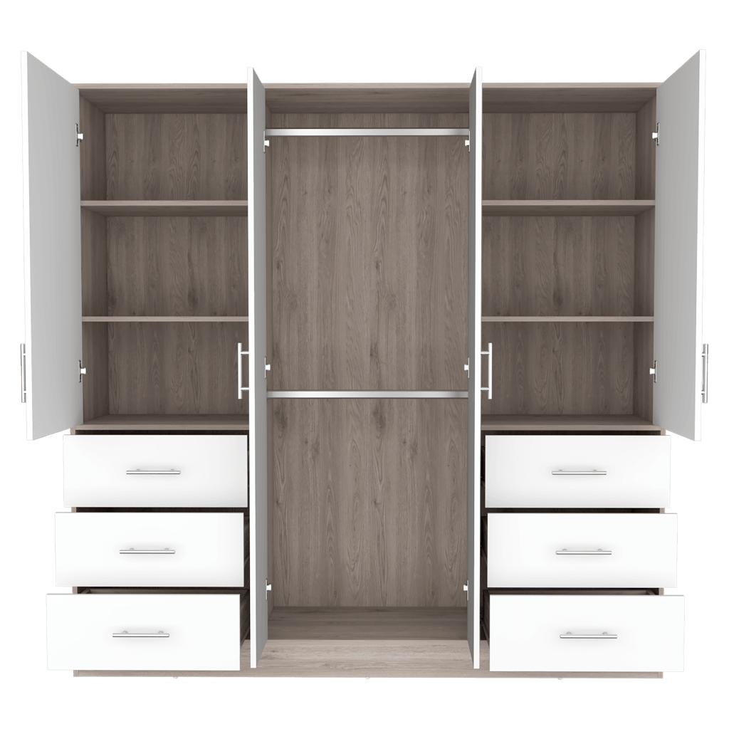 Closet Cooper Ceniza Y Blanco