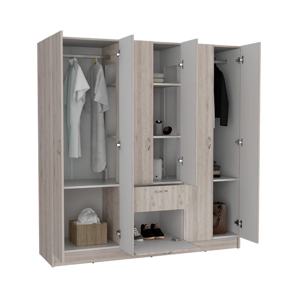 Closet Marvyn Ceniza Y Blanco