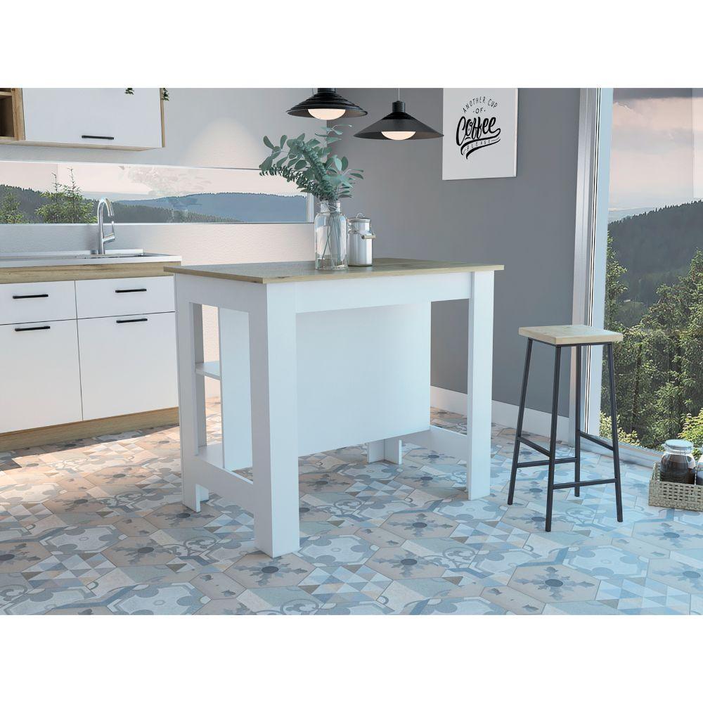Mesa De Cocina Stich Duna Y Blanco