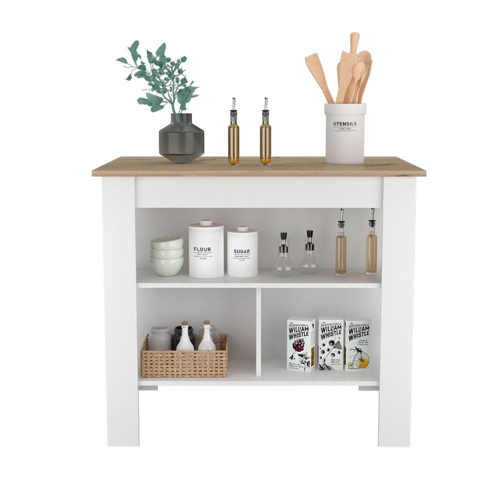 Mesa De Cocina Stich Duna Y Blanco