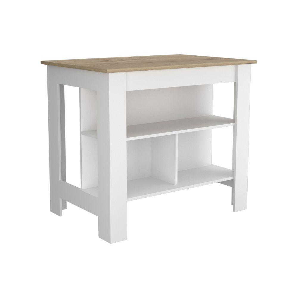 Mesa De Cocina Stich Duna Y Blanco
