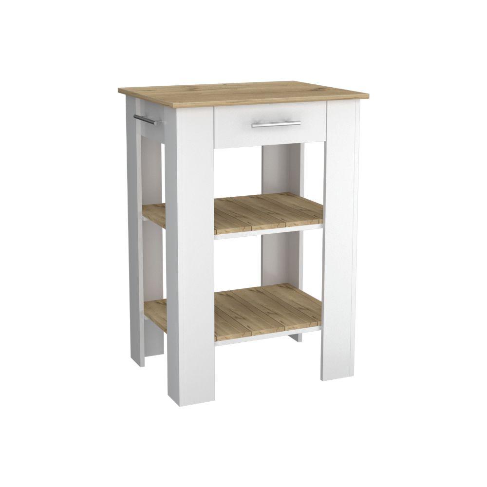 Barra De Cocina Serima Blanco Y Duna B