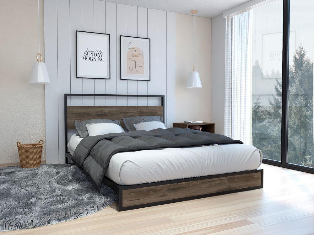 Cama Sencilla Lioren Nogal