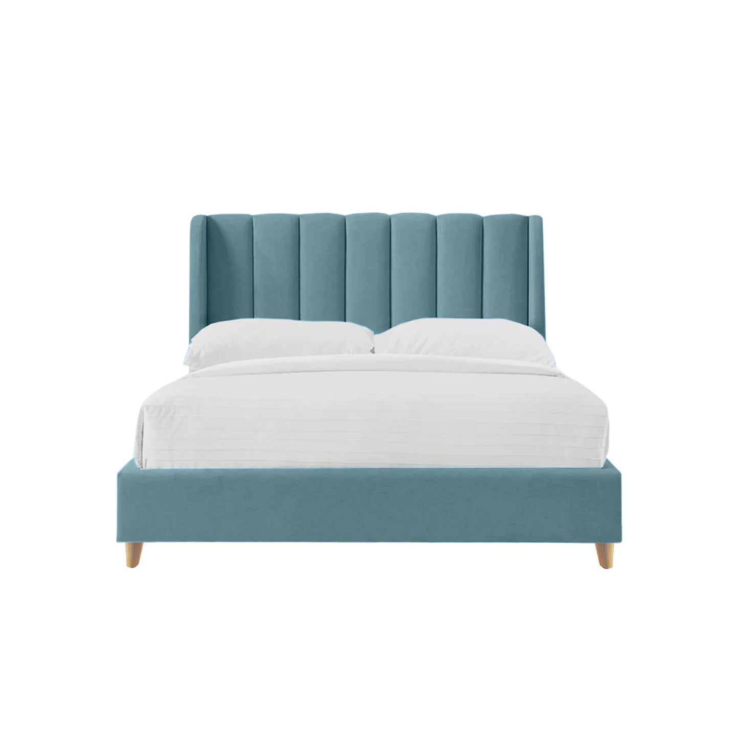 Base Cama con Espaldar Semidoble Infantil Bony 120x190x115 azul claro
