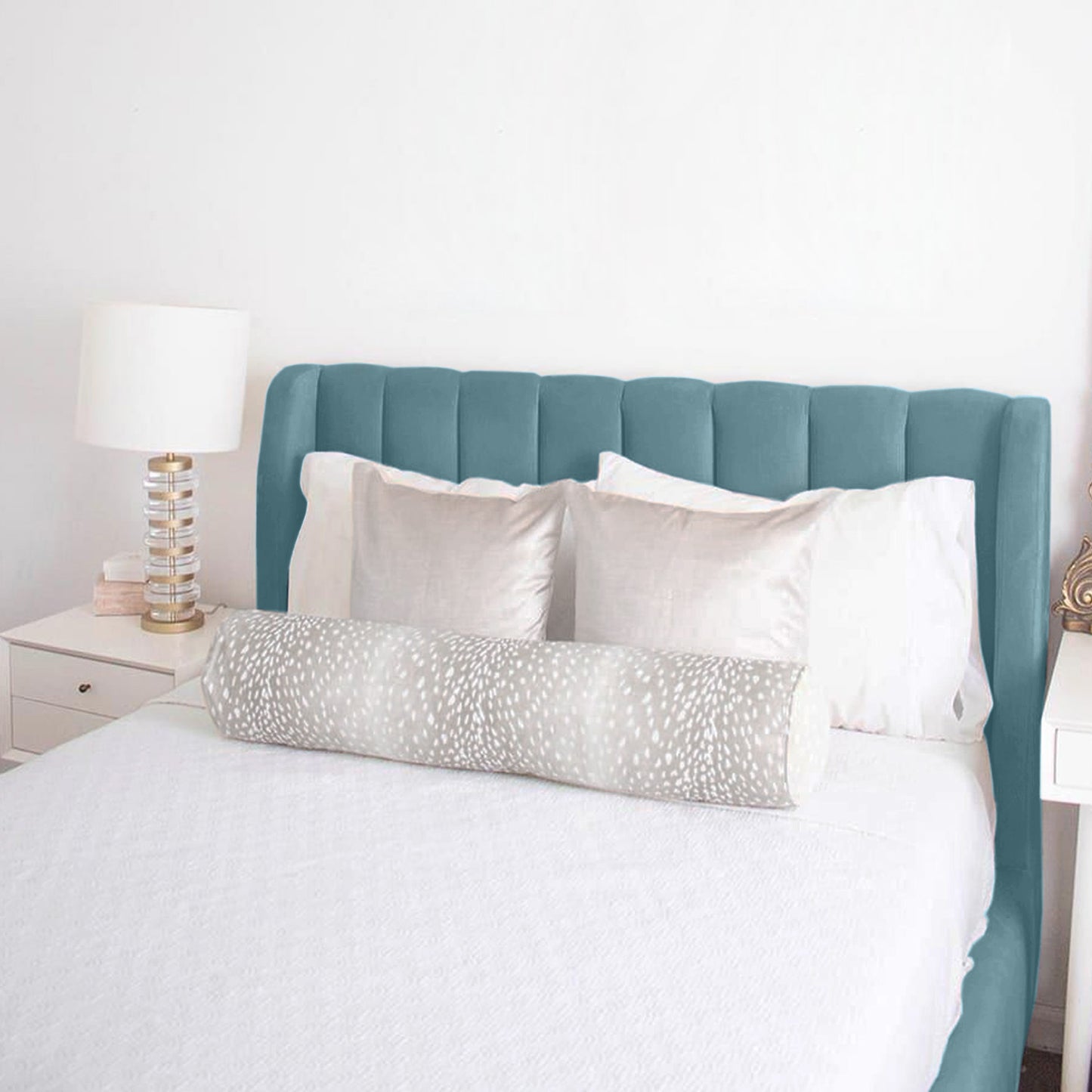 Base Cama con Espaldar Semidoble Infantil Bony 120x190x115 azul claro