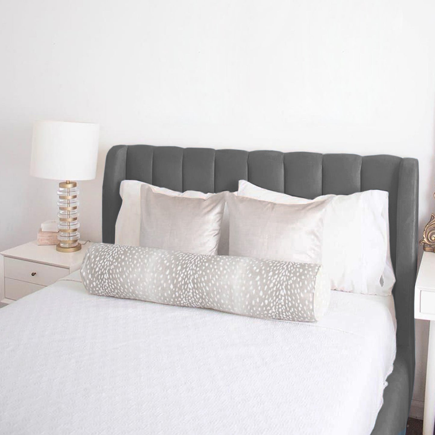 Base Cama con Espaldar Semidoble Infantil Bony 120x190x115 gris plomo