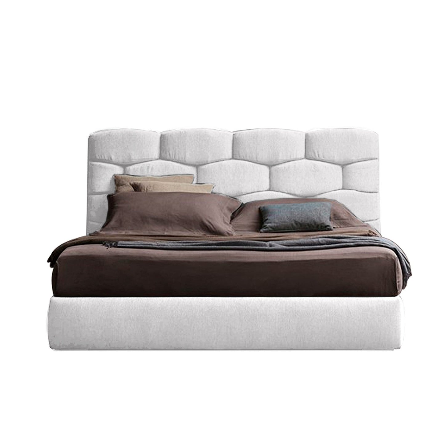 Espaldar de Cama Queen Esmeralda blanco