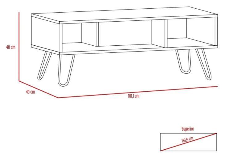Mesa Centro Vamira Wengue Y Habano
