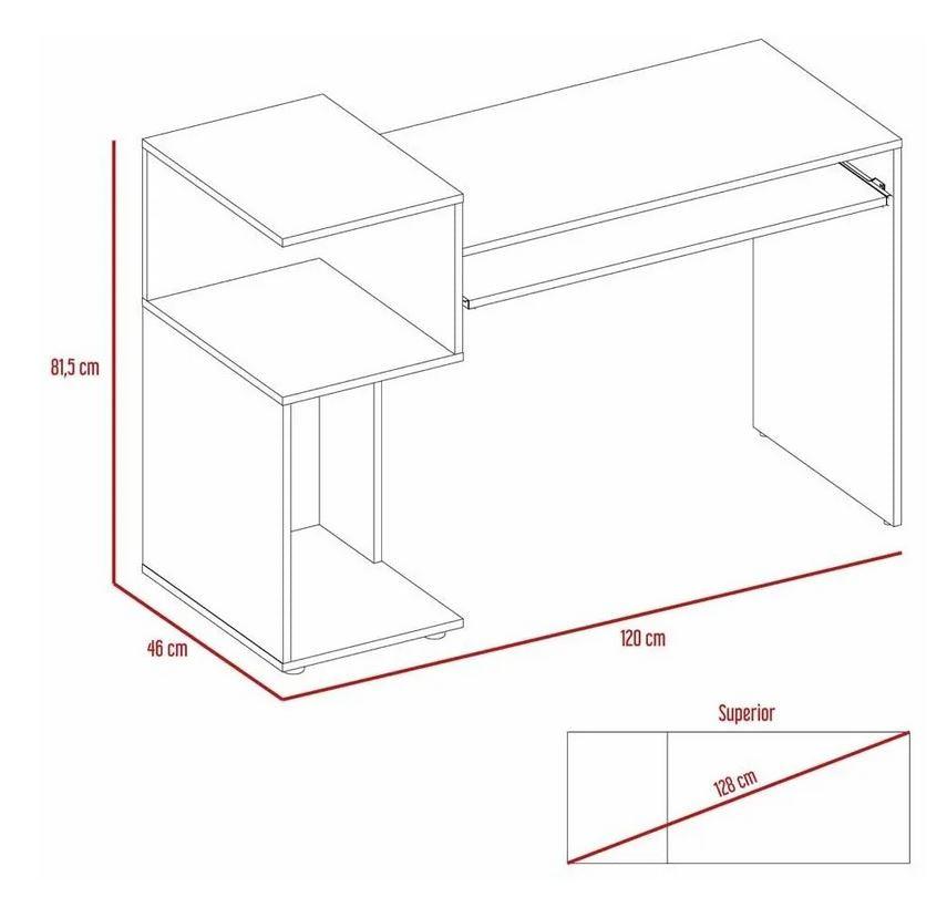 Combo Para Oficina Salven Rovere Con Escritorio Y Biblioteca