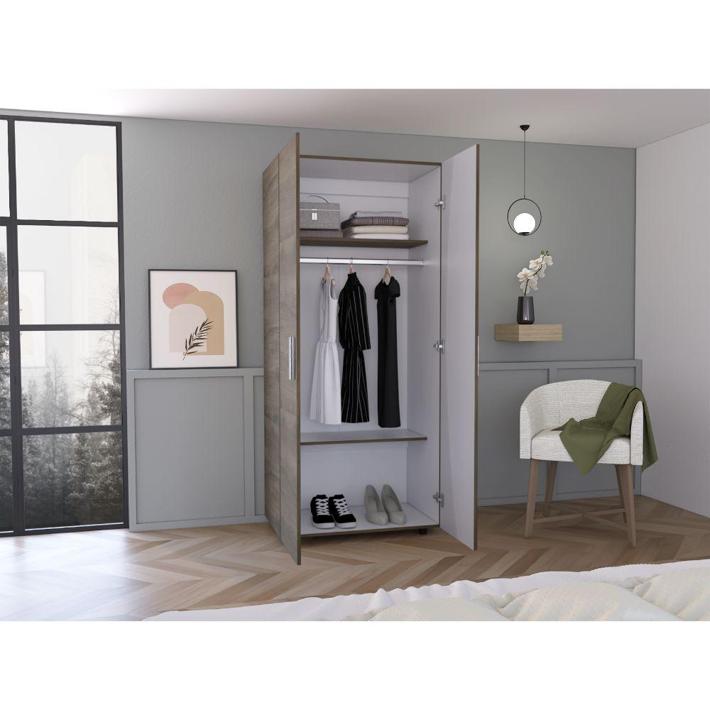 Closet Economico Niigaro Y Blanco