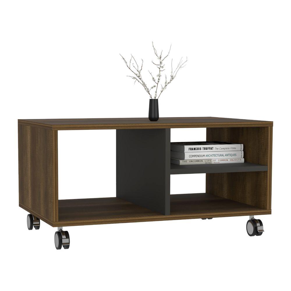 Mesa De Centro Tyvora Coffee Walnut Wengue