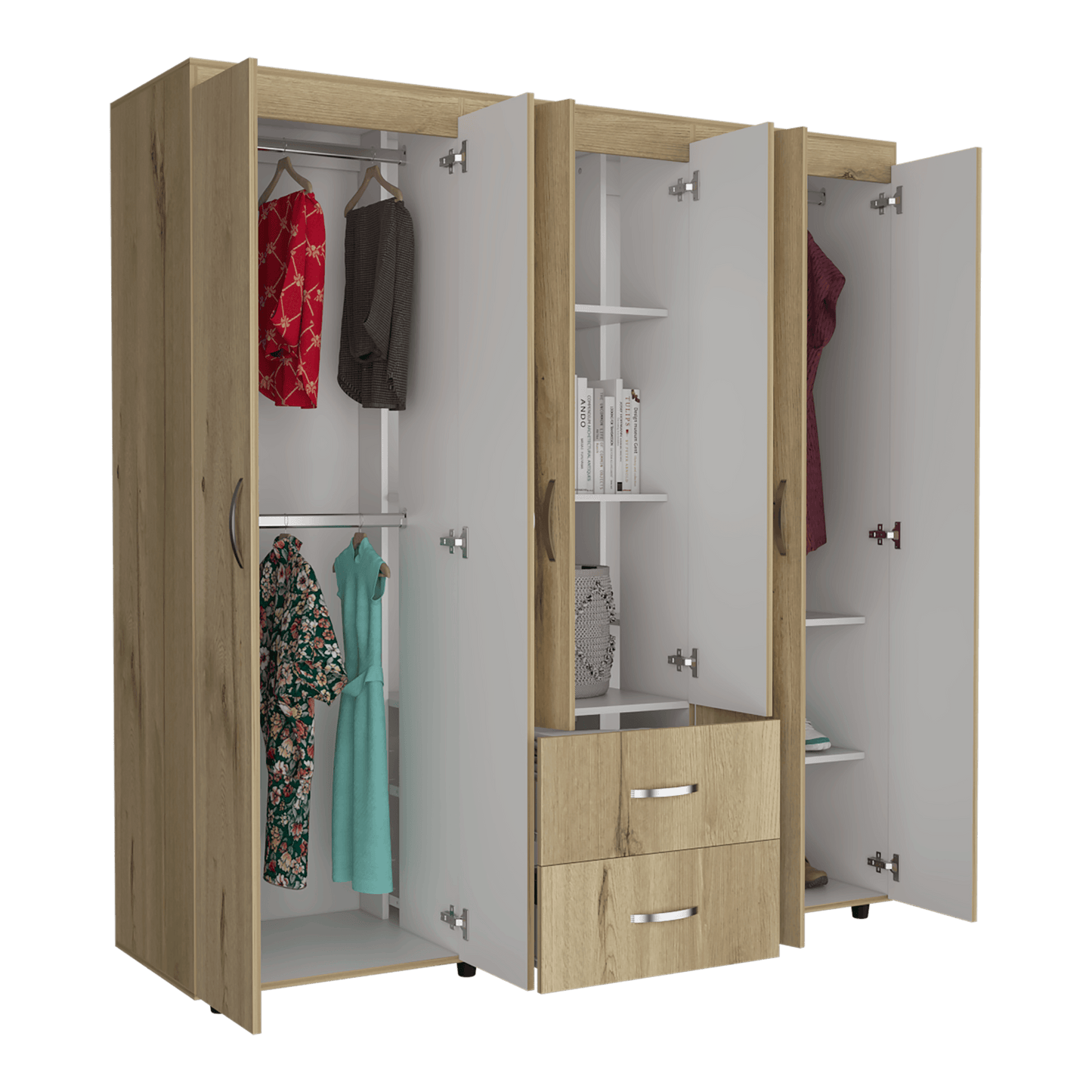 Closet Quenari 180 Duna Y Blanco