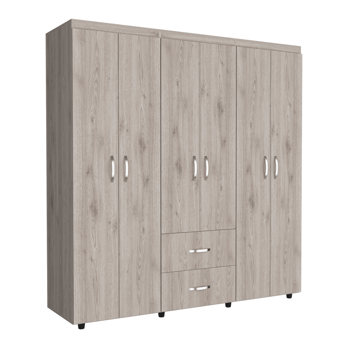 Closet Quenari 180 Ceniza Y Blanco
