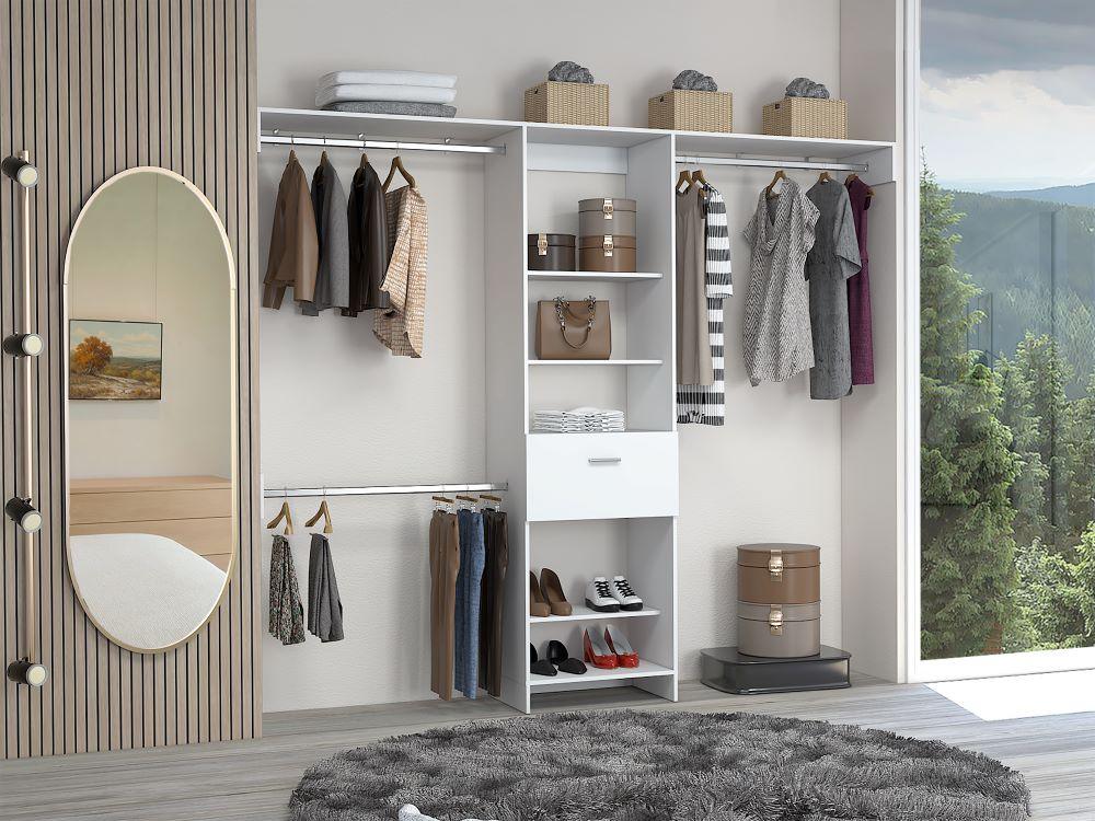 Closet Abierto Velmora 250 Blanco