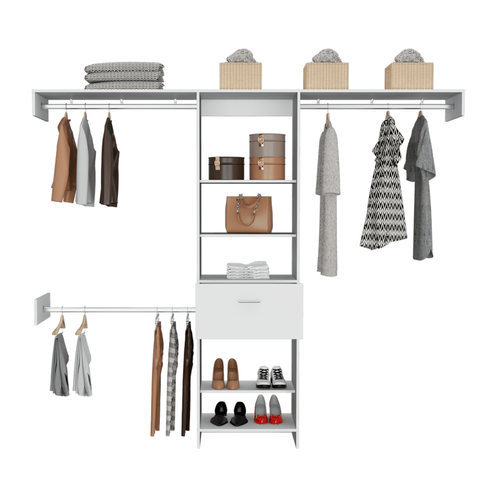 Closet Abierto Velmora 250 Blanco