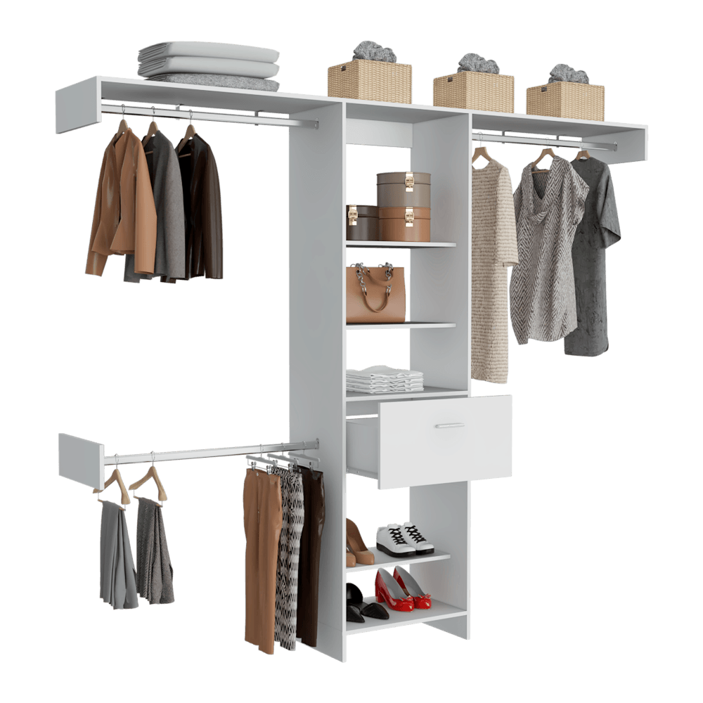 Closet Abierto Velmora 250 Blanco