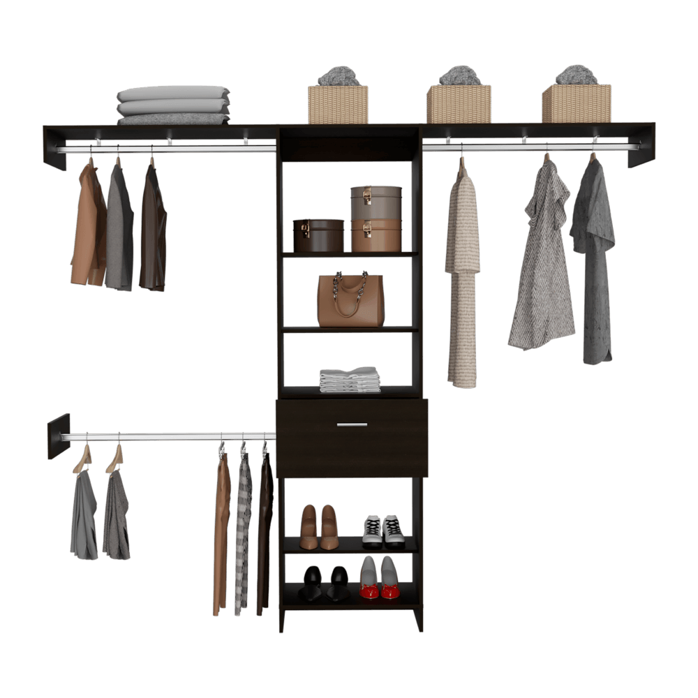 Closet Abierto Velmora 250 Wengue