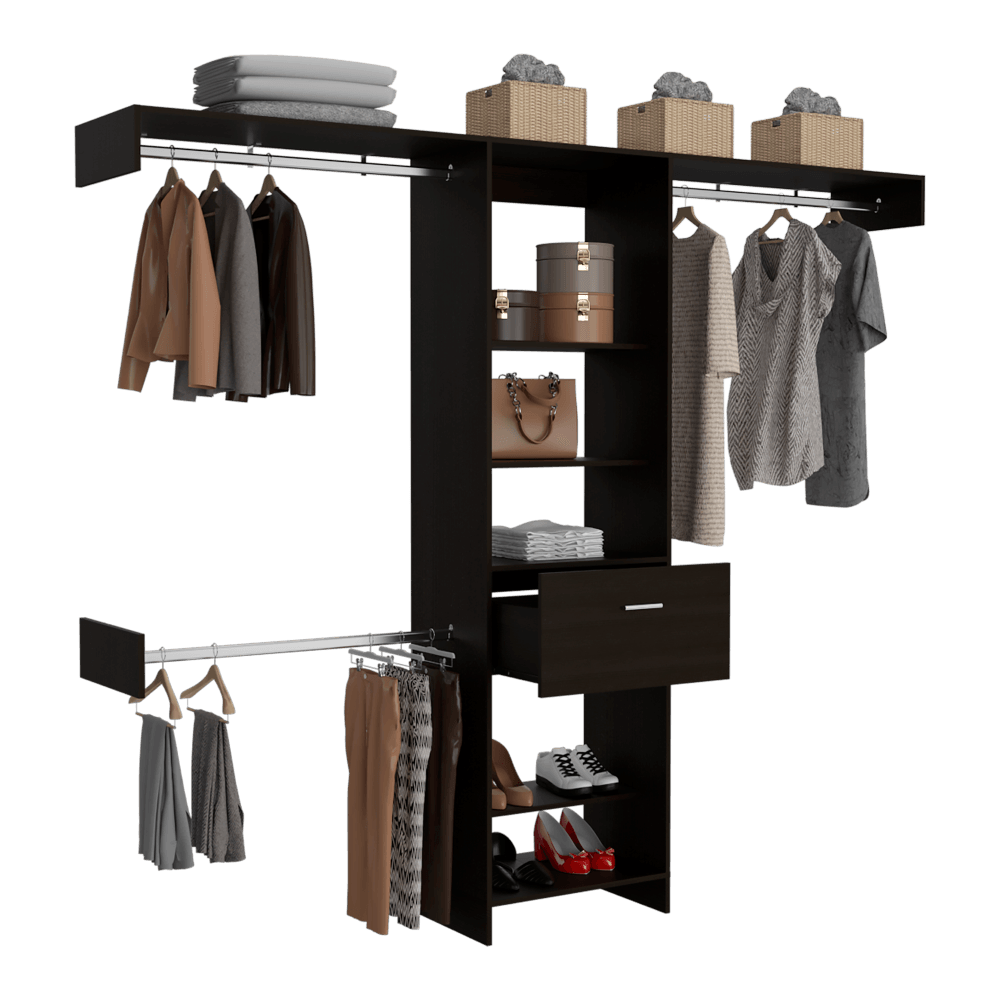 Closet Abierto Velmora 250 Wengue