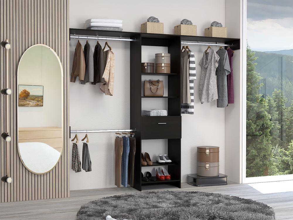 Closet Abierto Velmora 250 Wengue