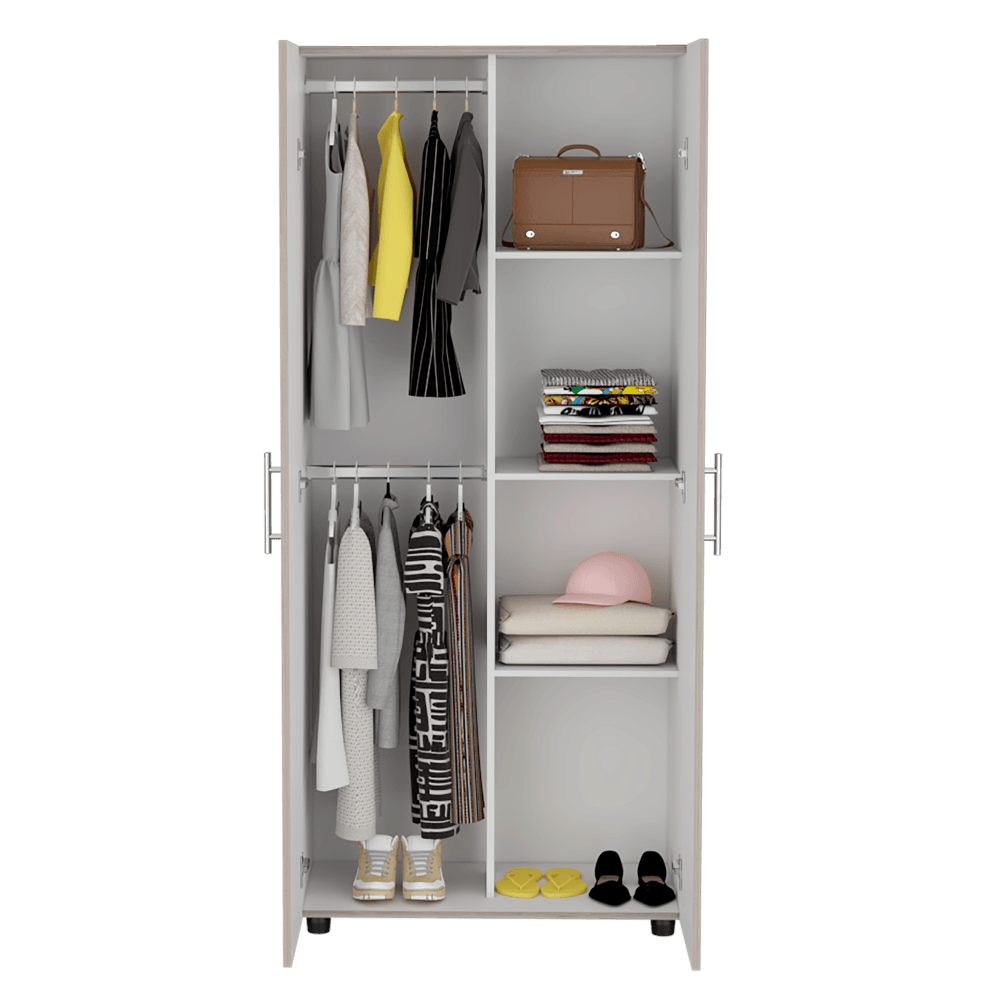 Closet Torma 180 Ceniza Y Blanco