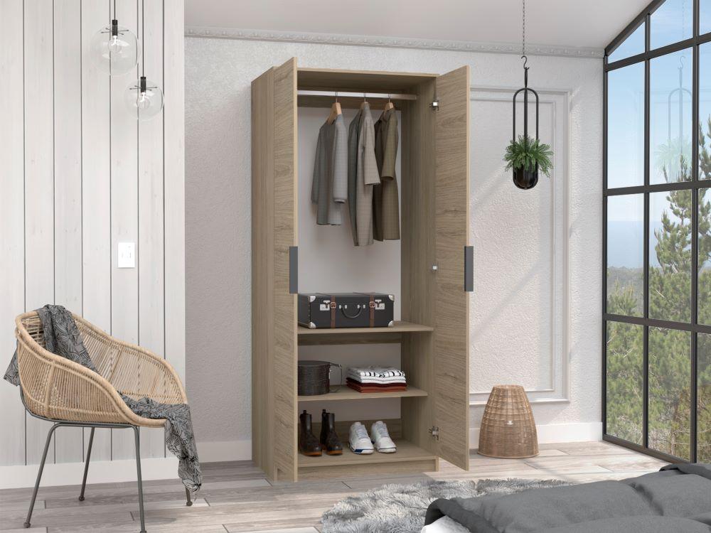 Armario Kaia (2C) Rovere + Blanco Mqz 1