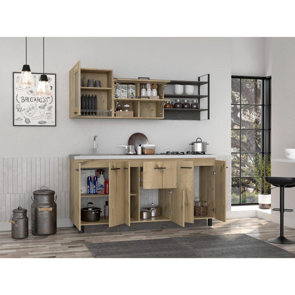 Cocina 180 Yuranny Duna Y Onix Con Meson Izquierdo
