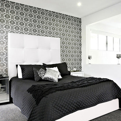 Base Cama con Espaldar + Colchon Queen Rock 160x190x150 blanco