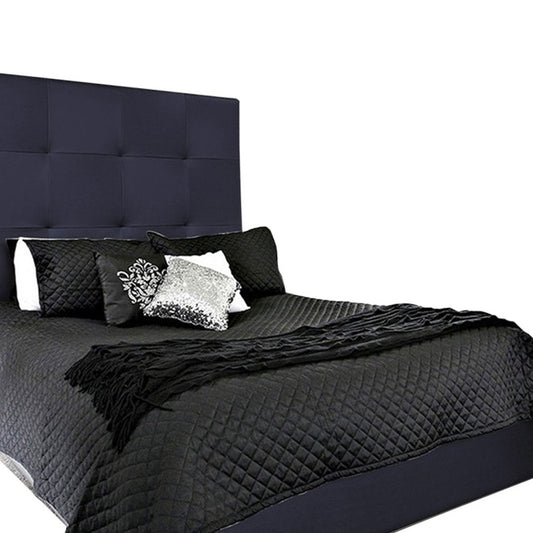 Base Cama con Espaldar + Colchon King Rock 200x200x150 azul