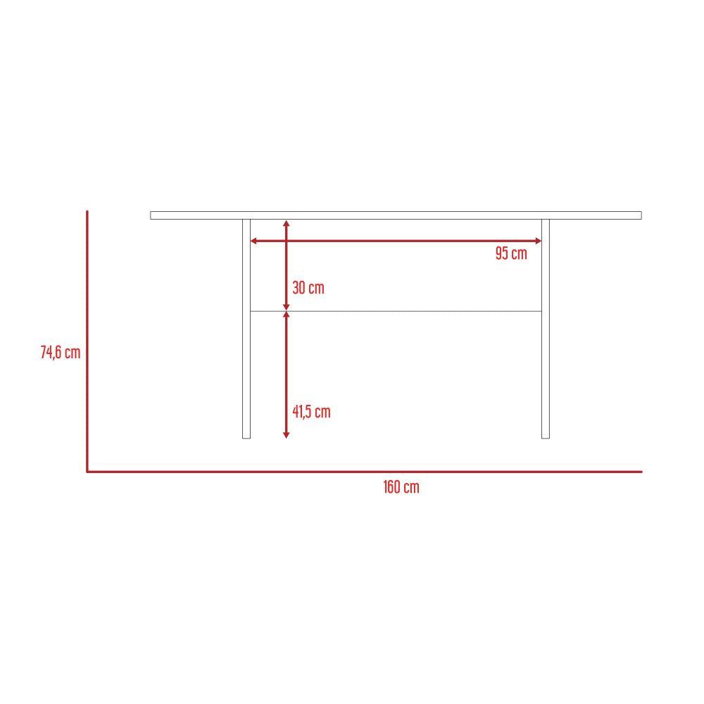 Mesa De Comedor Veluna Rovere 6 Puestos