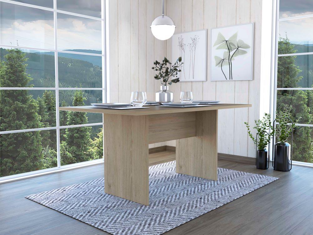 Mesa De Comedor Veluna Rovere 6 Puestos