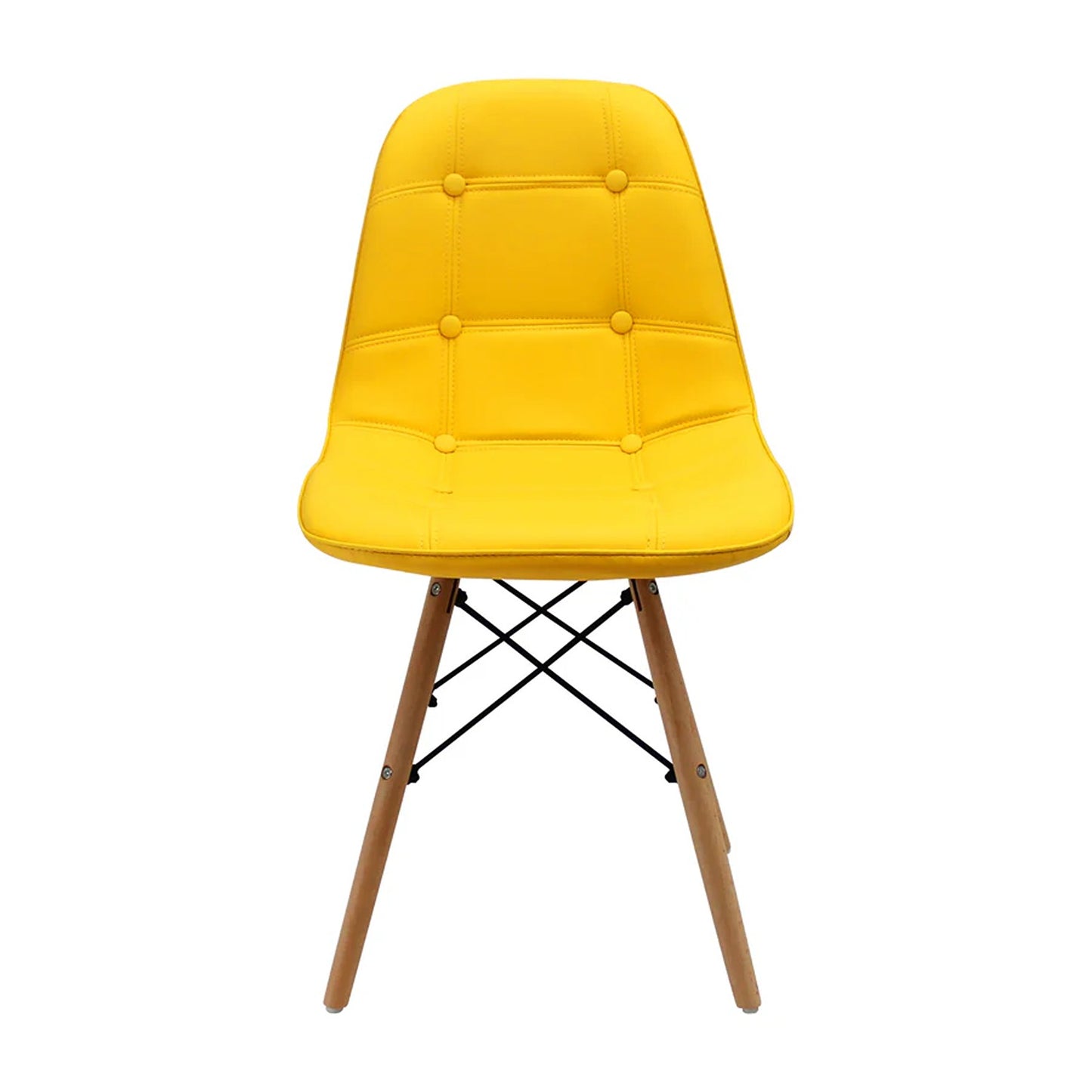 Silla Eames Botones Amarillo