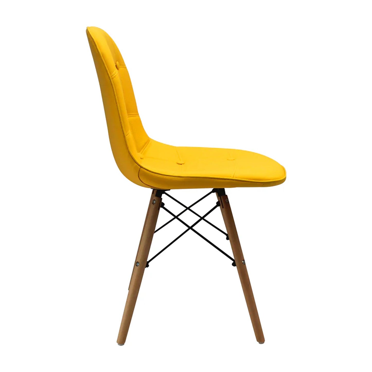 Silla Eames Botones Amarillo