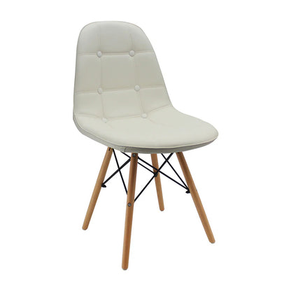 Silla Eames Botones Blanco