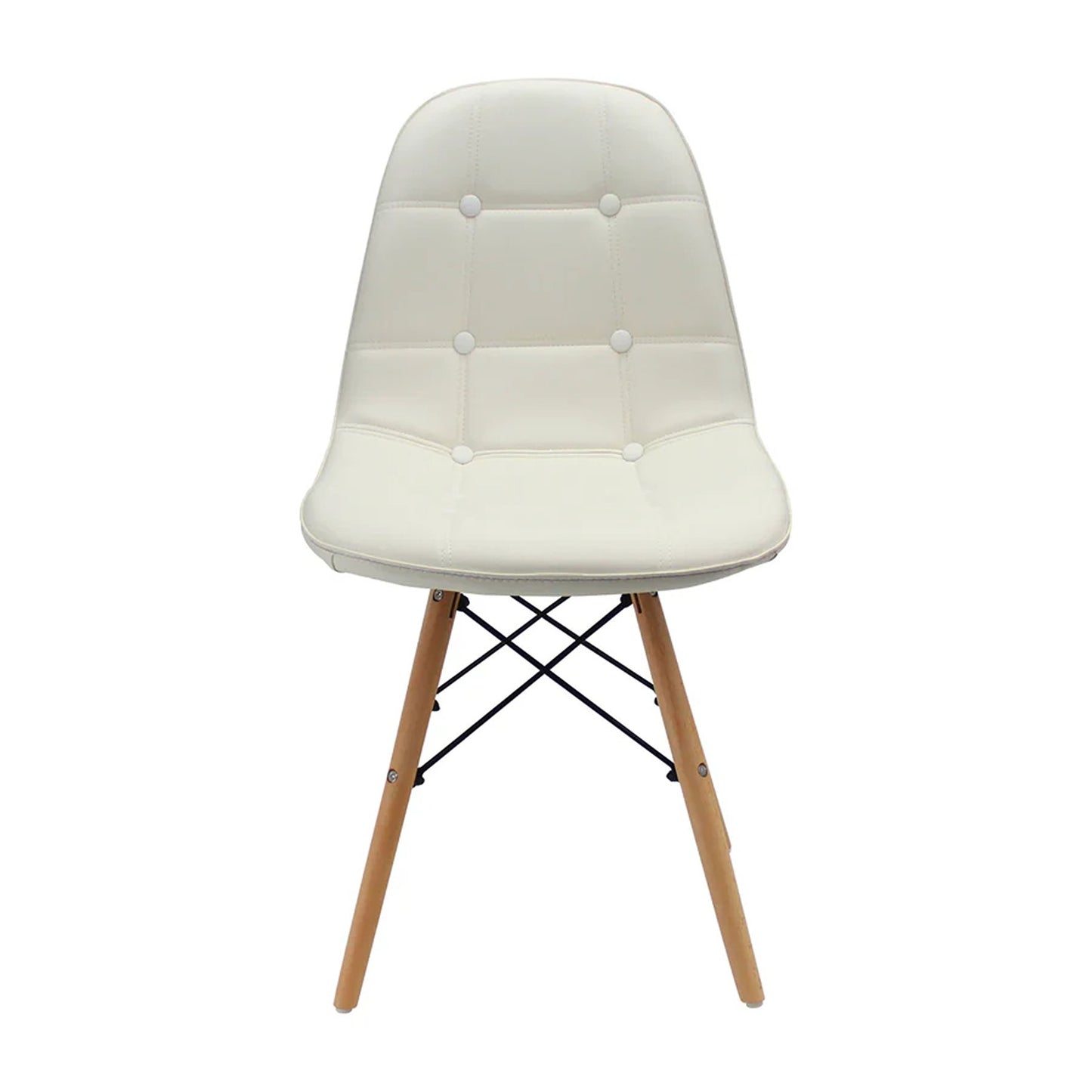 Silla Eames Botones Blanco