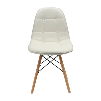 Silla Eames Botones Blanco