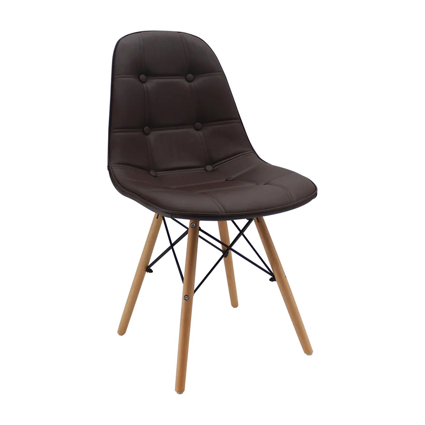 Silla Eames Botones Café