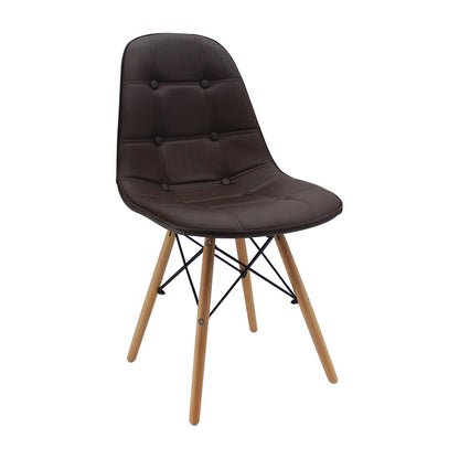 Silla Eames Botones Café