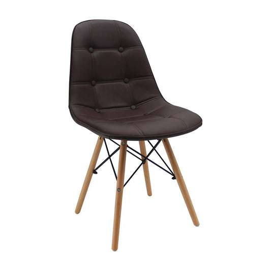 Silla Eames Botones Café