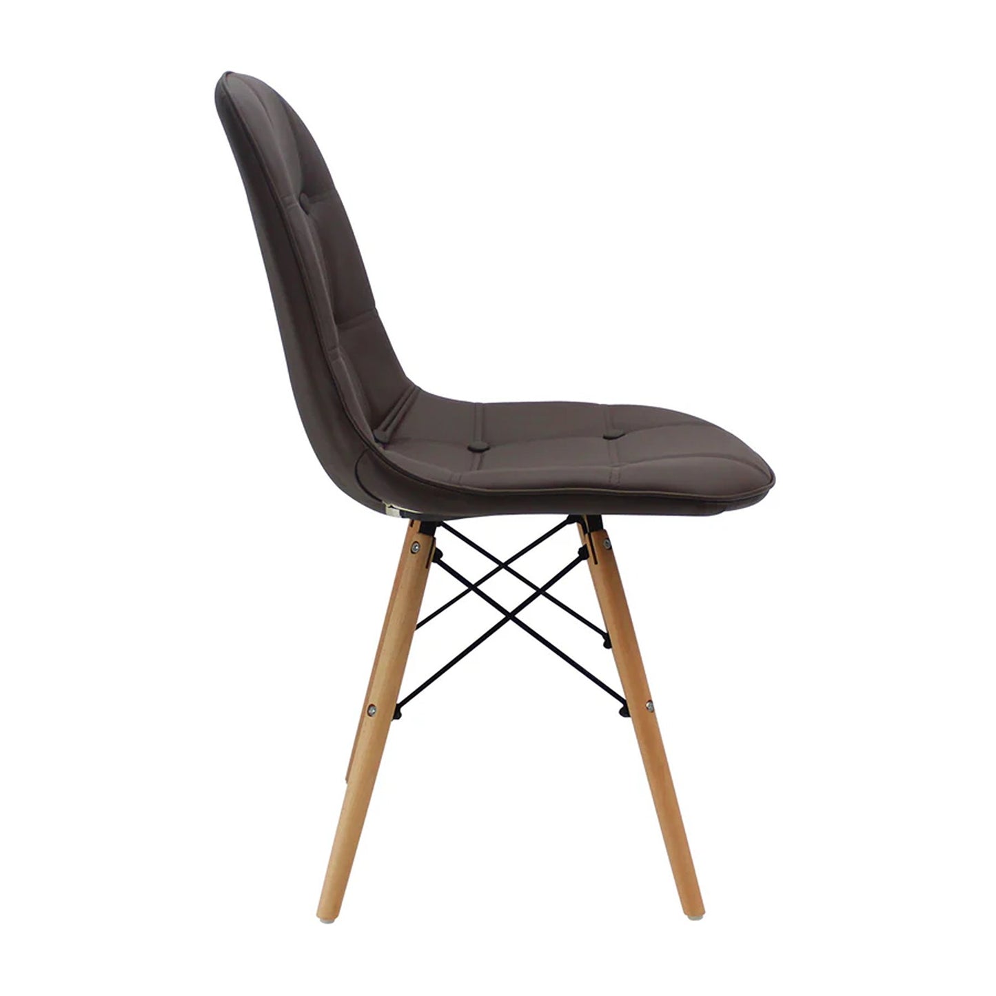 Silla Eames Botones Café