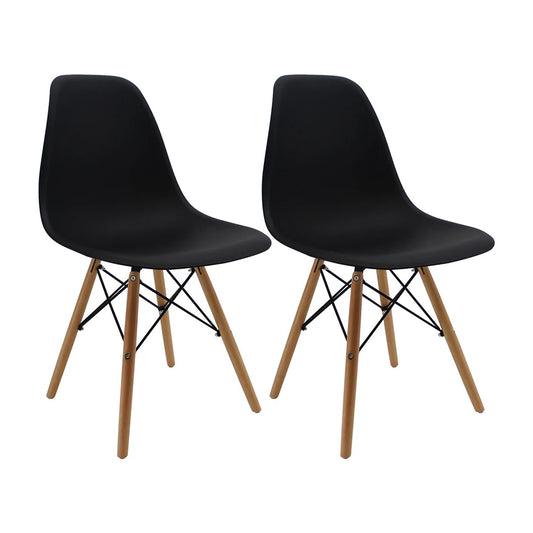 Set x2 Silla Eames  Negro