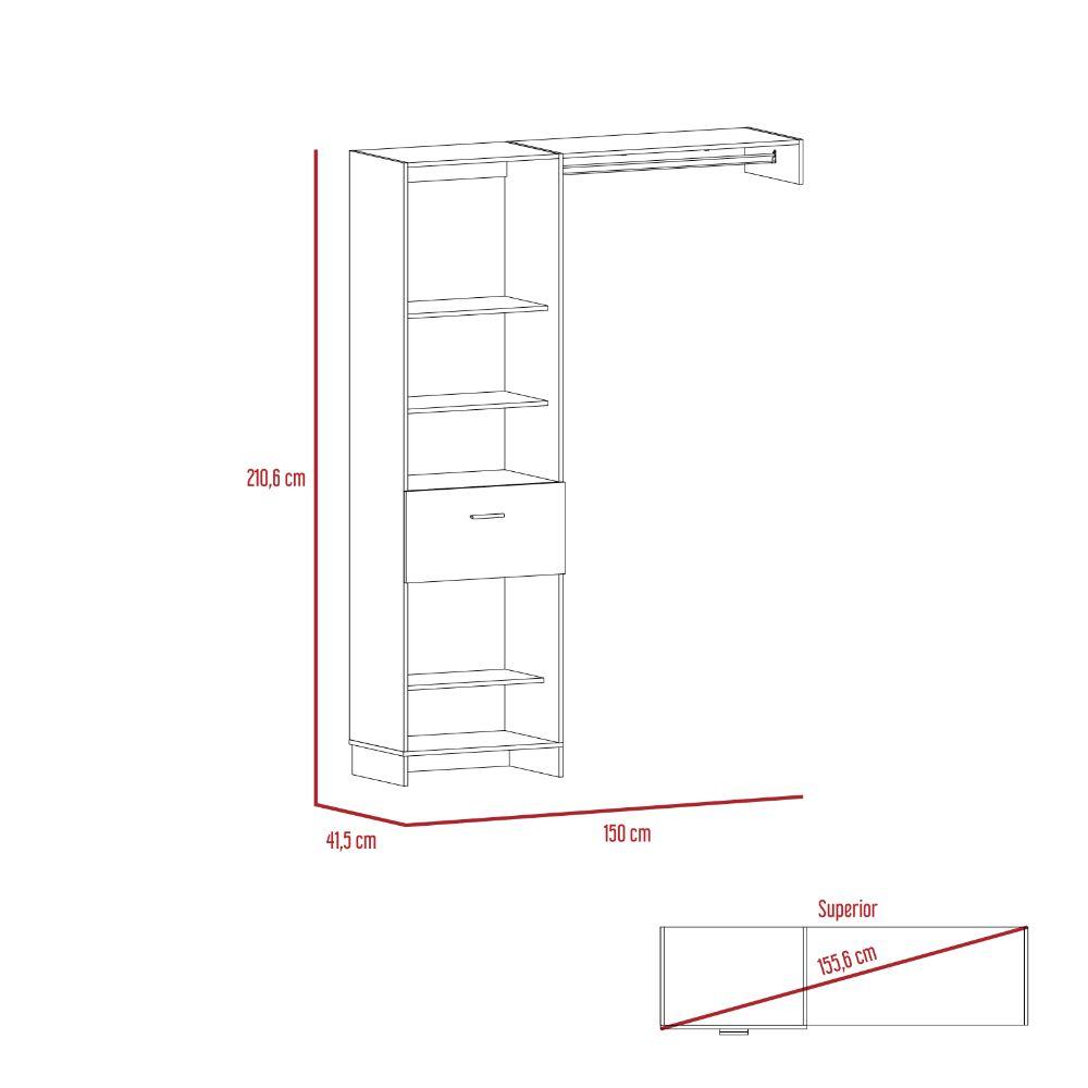 Closet Velmora 150 Blanco