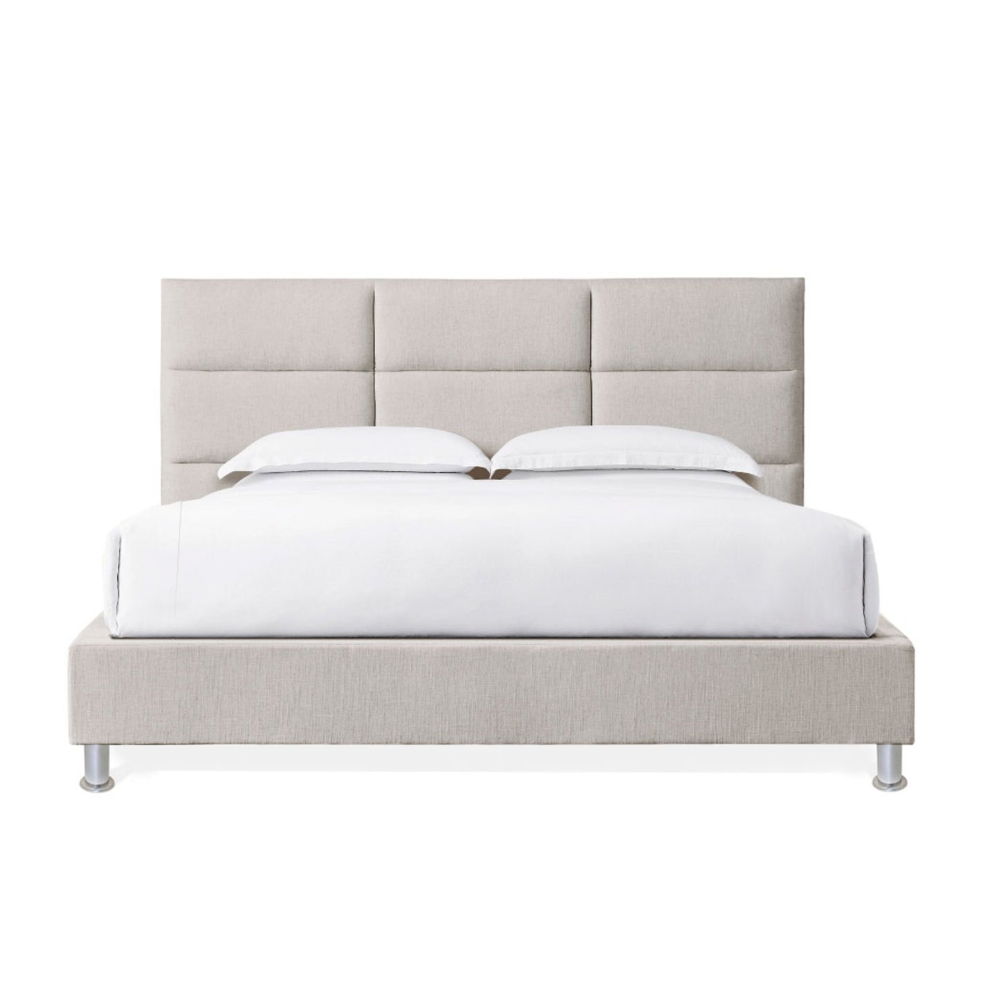 Base Cama Con Espaldar King Delhi Beige