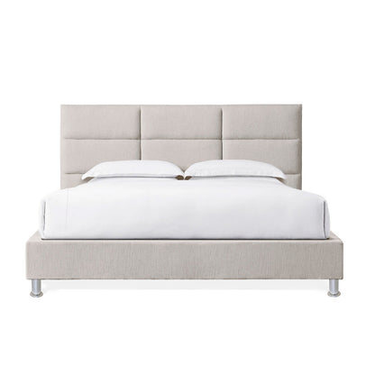 Base Cama Con Espaldar King Delhi Beige