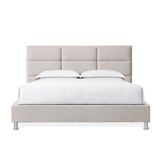 Base Cama Con Espaldar King Delhi Beige