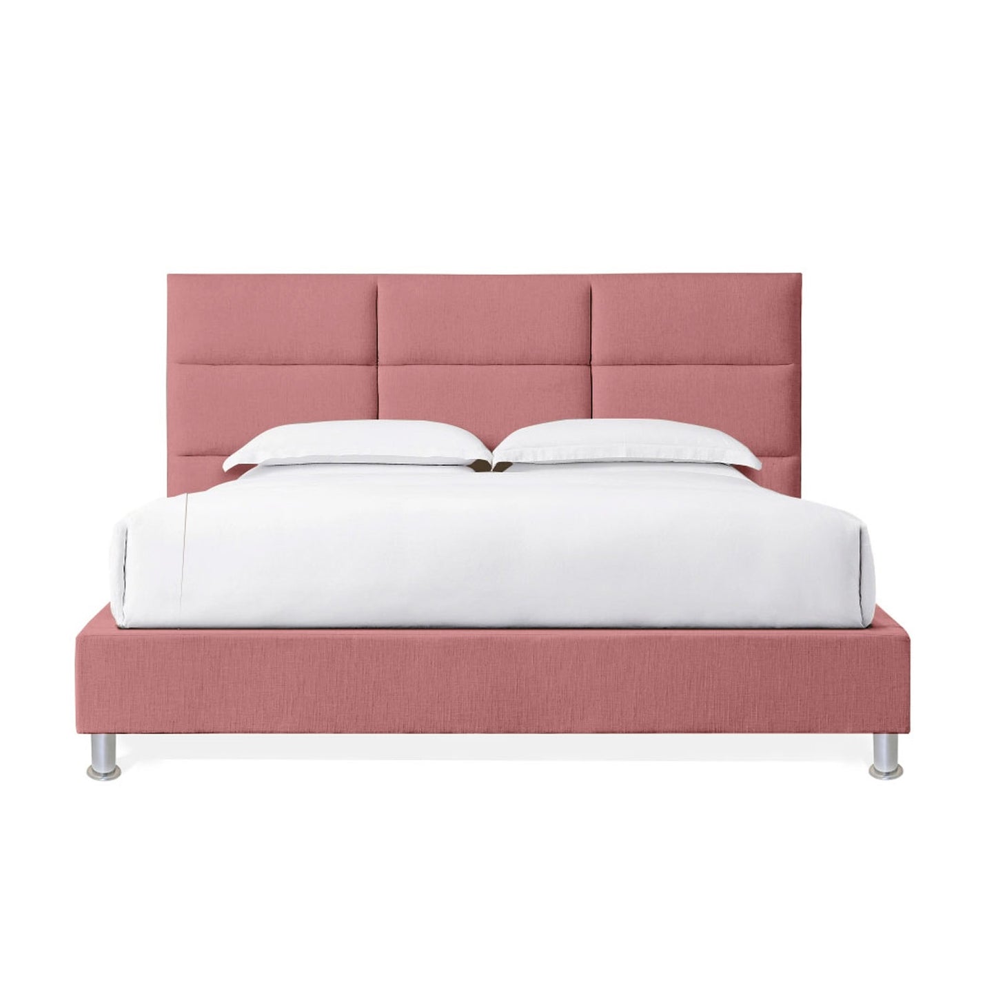 Base Cama Con Espaldar Queen Delhi Salmon